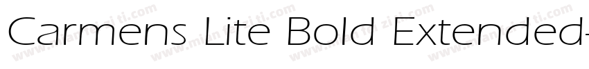 Carmens Lite Bold Extended字体转换